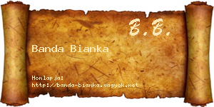 Banda Bianka névjegykártya